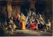 Arab or Arabic people and life. Orientalism oil paintings  374